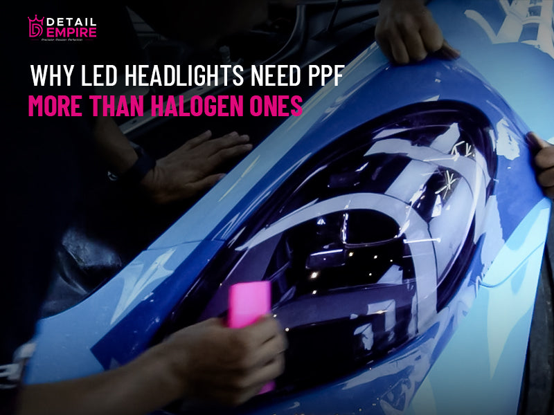 LED vs Halogen Headlight PPF