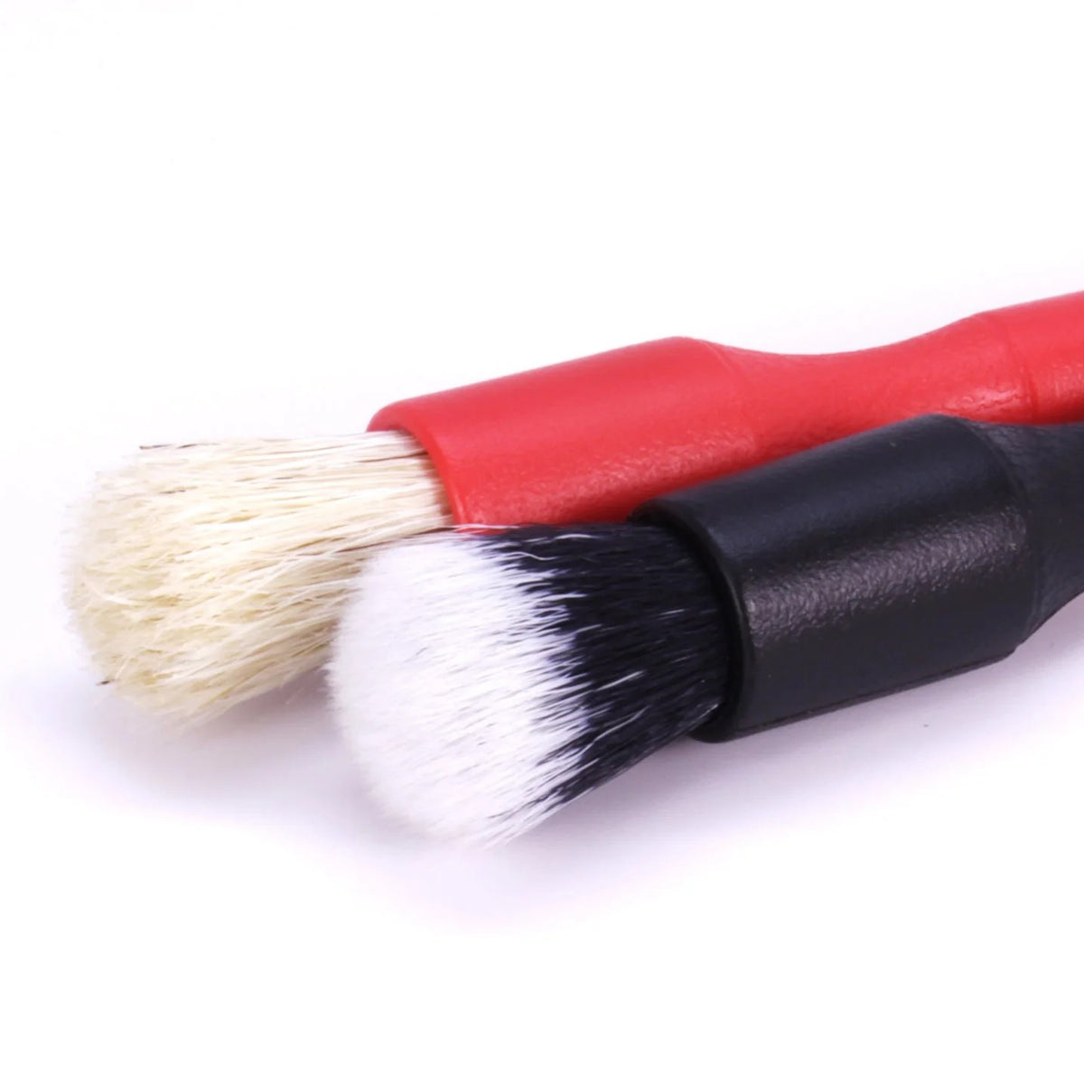 Detail Factory Interior Precision Crevice Cleaning Brush Set Black Red