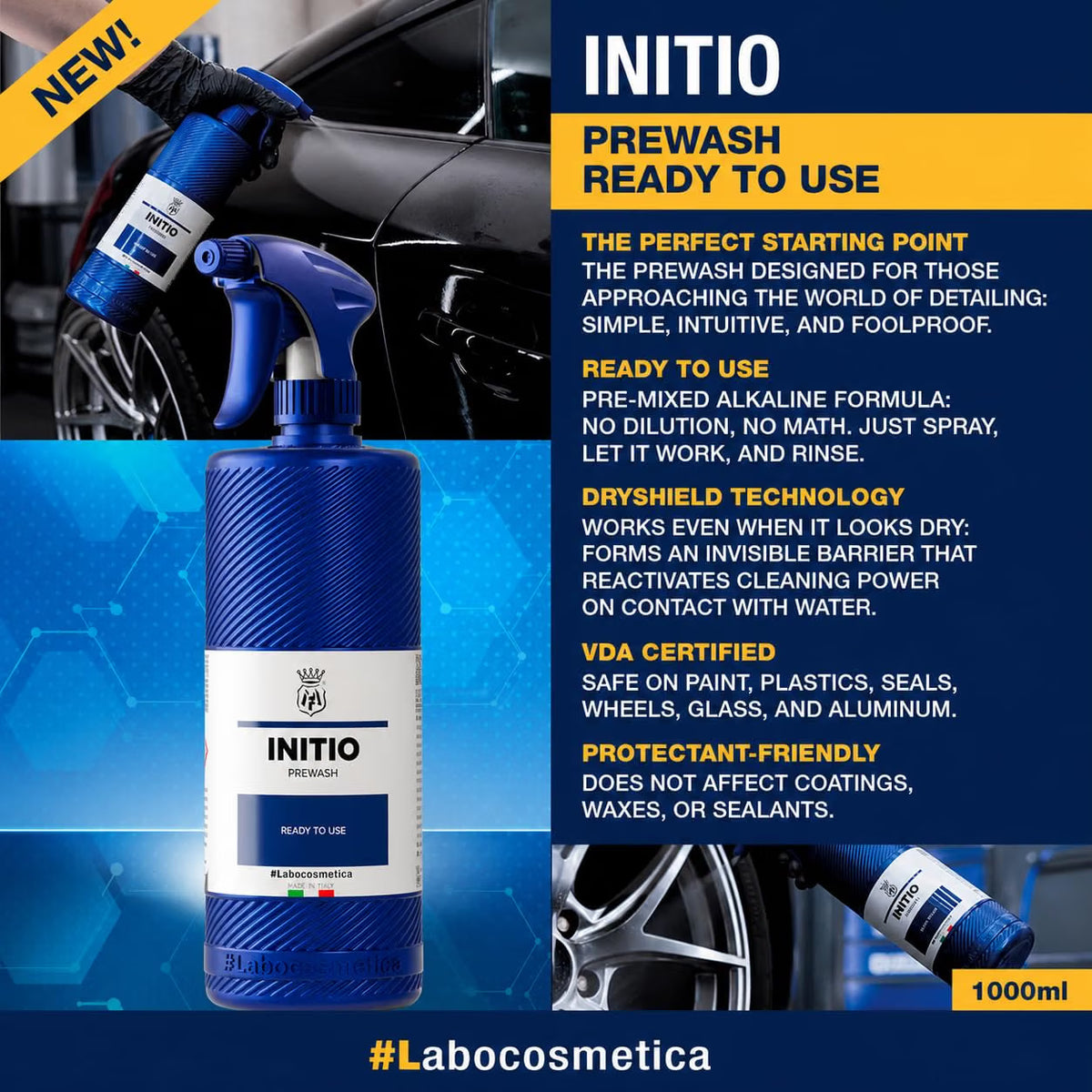 Labocosmetica INITIO Ready-to-Use Alkaline Pre-Wash Cleaner