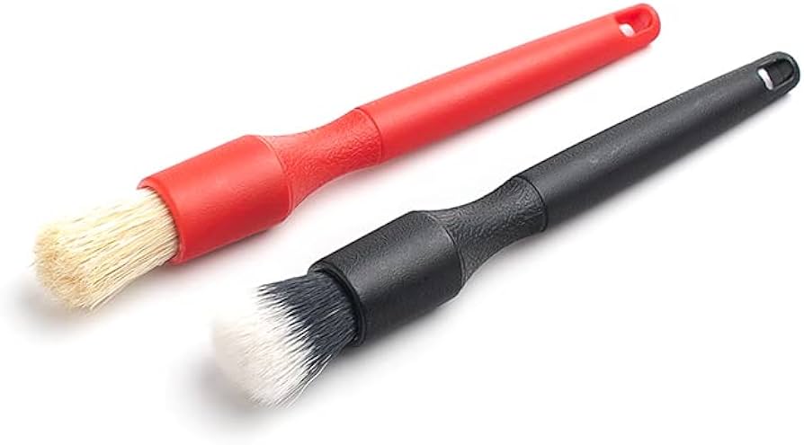 Brush Set - Crevice Black Synthetic/Red Boar