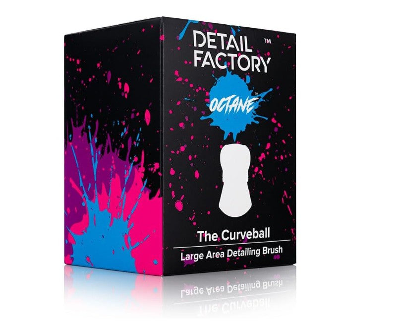Detail Factory - Curveball XL Synthetic Brush - Ultra Soft Bristles, Comes with Storage Rack, Covers Large Area Inside or Outside Vehicles