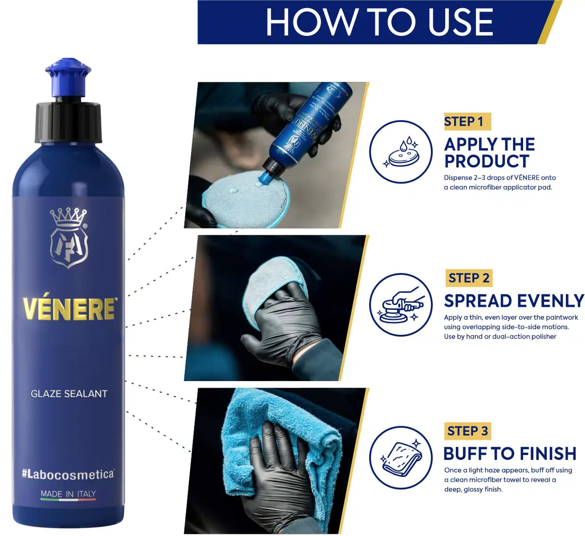 Labocosmetica VENERE Glaze & Primer | High-Gloss Paint Finisher & Sealant Prep