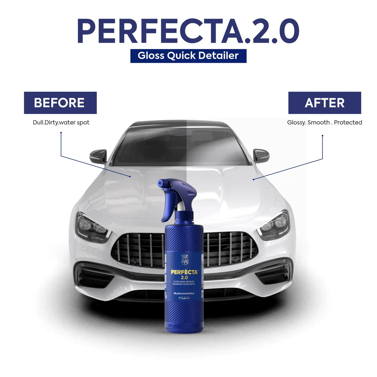 Labocosmetica Perfecta 2.0 Trigger | Fast Detailer Spray with Instant Silk Finish & Water Spot Removal