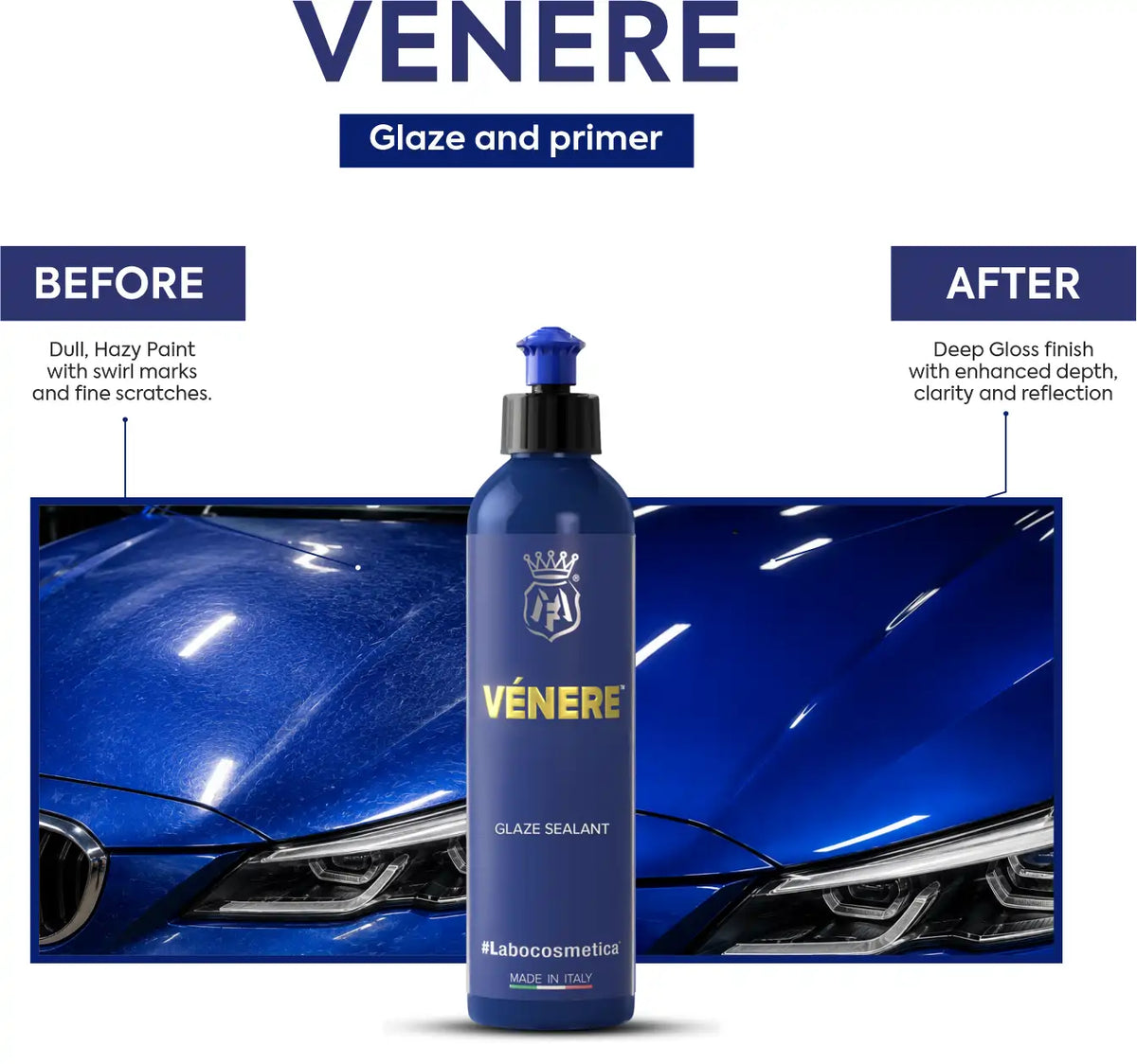 Labocosmetica VENERE Glaze & Primer | High-Gloss Paint Finisher & Sealant Prep