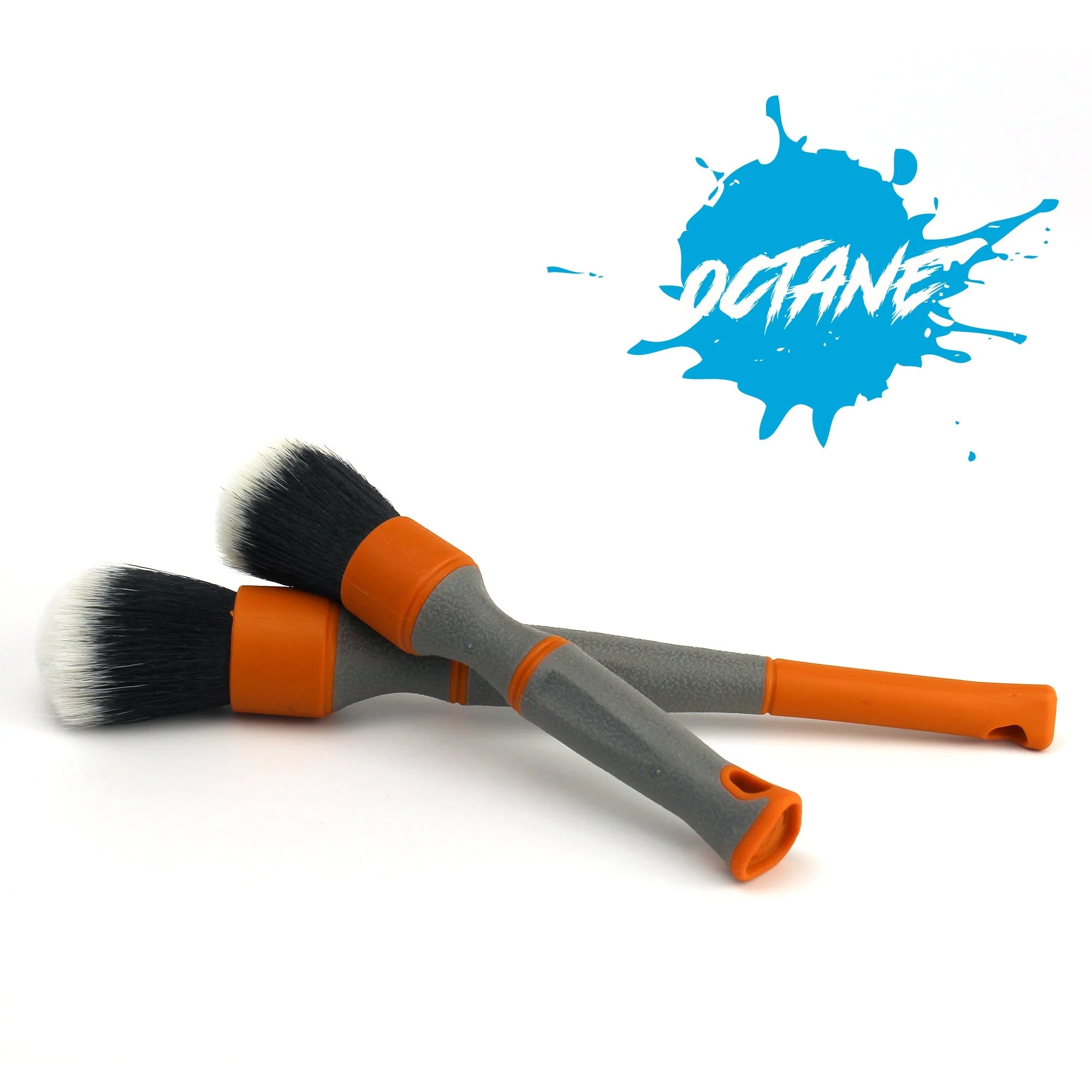 Octane Brush - Trip Grip Solar Flare (Orange & Grey) Large Synthetic