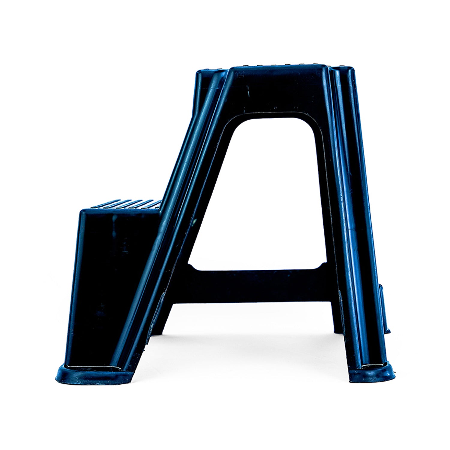 Two-step stool with high and low footrest