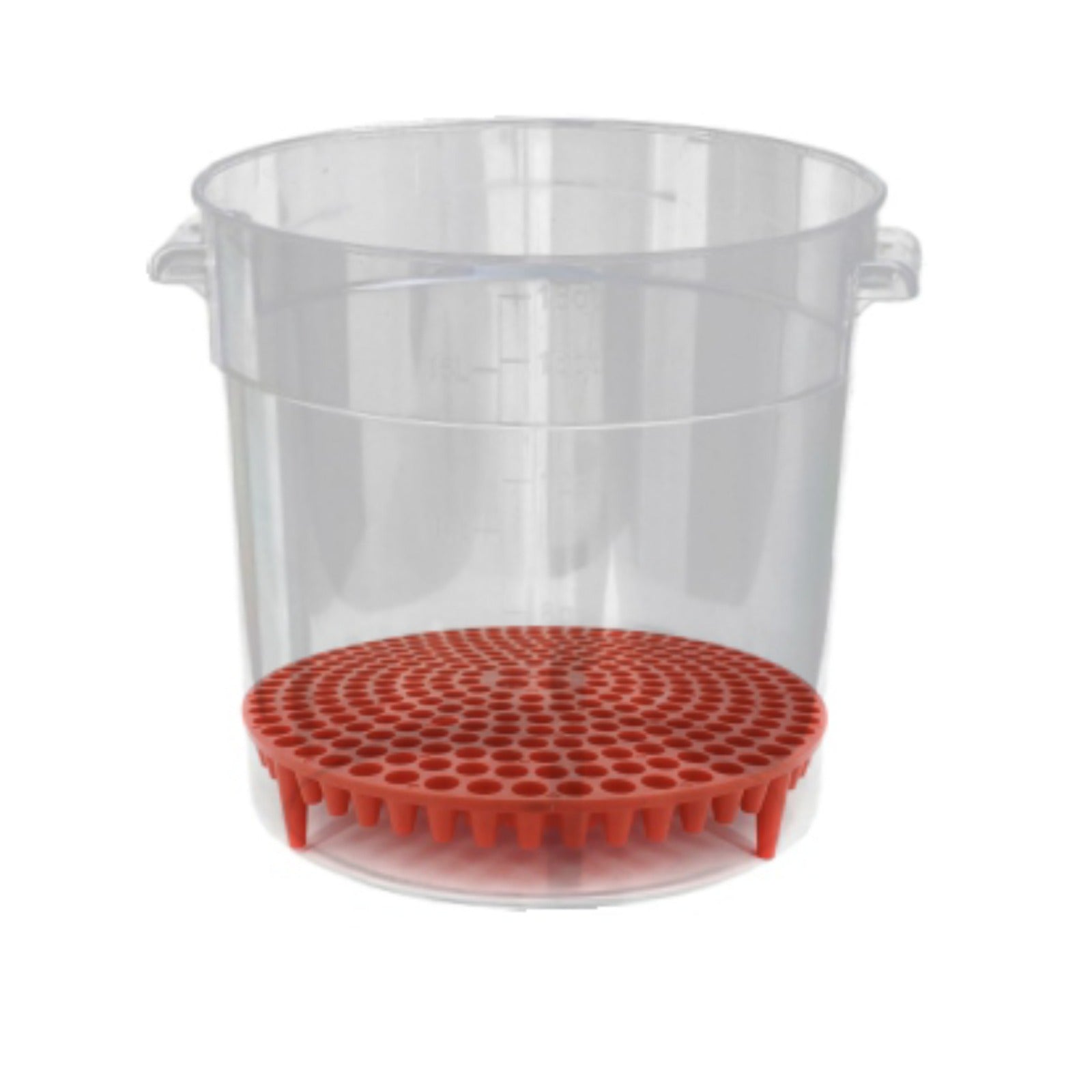 Transparent cleaning bucket + filter screen