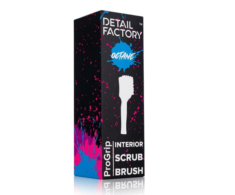 Detail Factory Octane ProGrip Interior Detailing Brush for Dashboard, Vents & Trim Cleaning – ProGrip Series