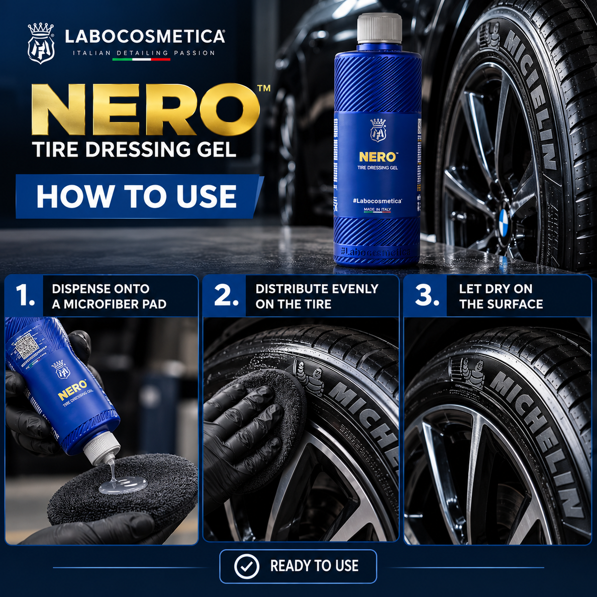 Labocosmetica Nero Silky Black Tire Dressing Gel