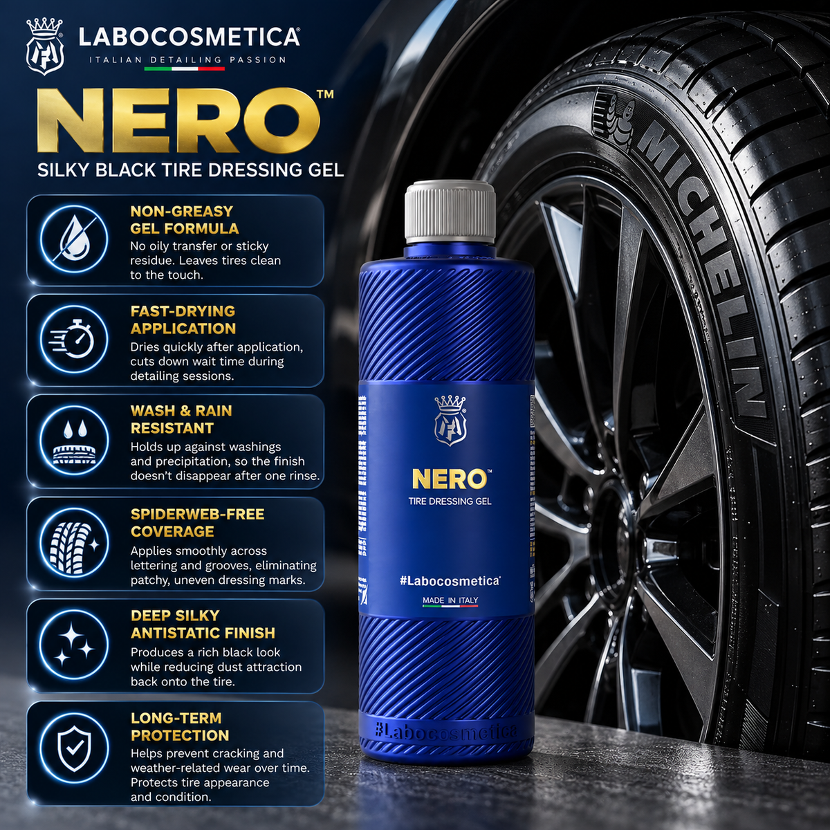 Labocosmetica Nero Silky Black Tire Dressing Gel