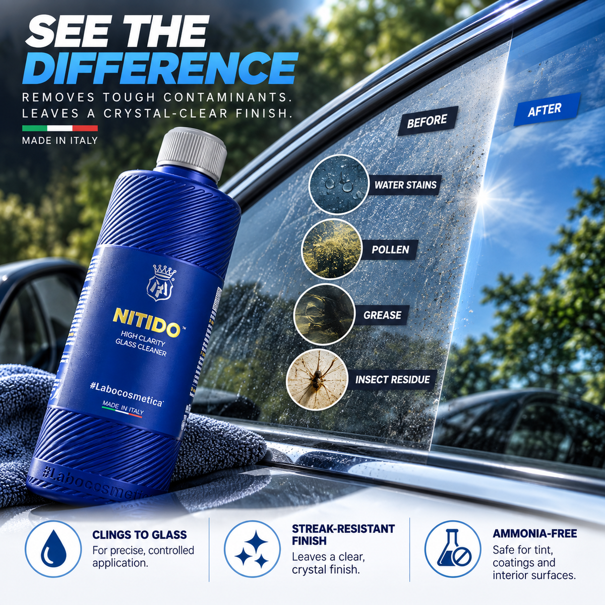Labocosmetica Nitido Ammonia-Free High Clarity Glass Cleaner